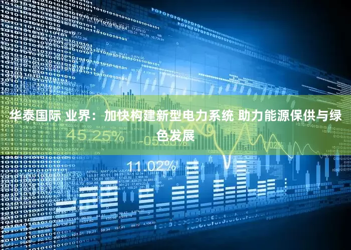 华泰国际 业界：加快构建新型电力系统 助力能源保供与绿色发展