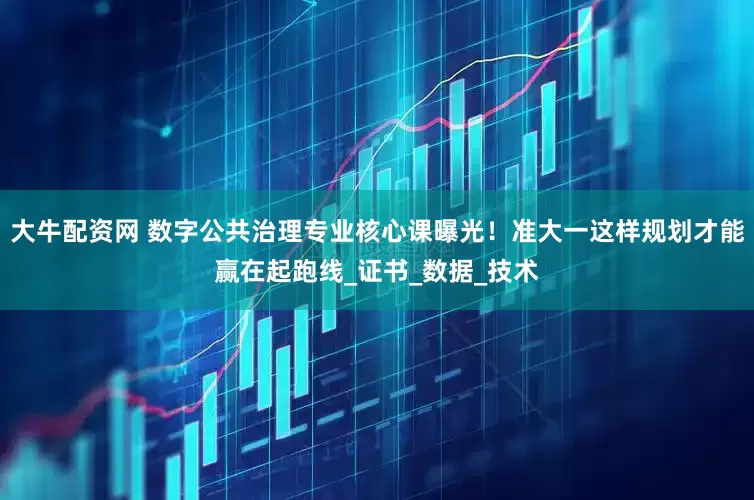 大牛配资网 数字公共治理专业核心课曝光！准大一这样规划才能赢在起跑线_证书_数据_技术